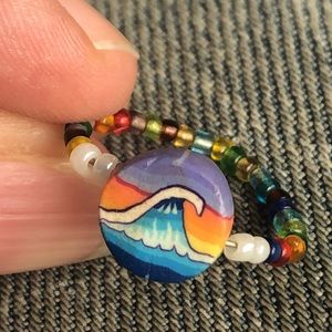 🇺🇸Colorful beaded ring